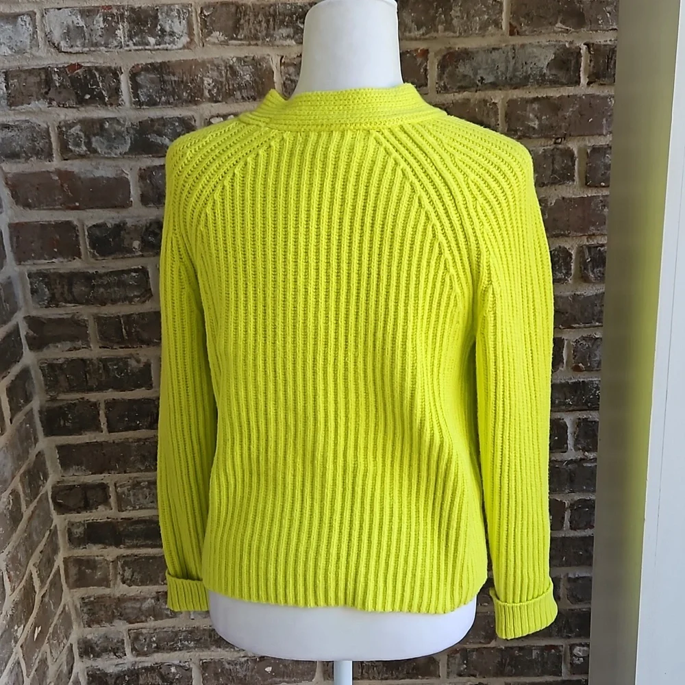 Banana Republic Yellow Cable Knit Sweater - Picture 3 of 4